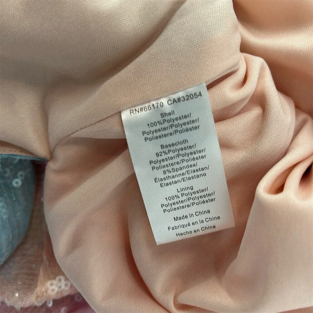 Hutch Anthropologie Rainbow Ombré Sequin Mesh Midi Slip Skirt Size M - Picture 10 of 11